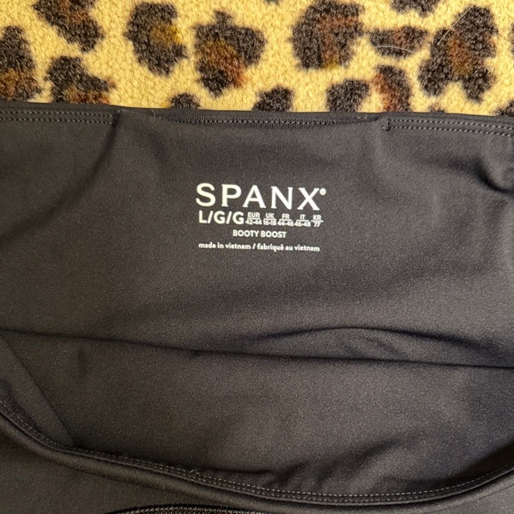 SPANX Black Booty Boost Full Length Leggings Size L - Picture 3 of 3